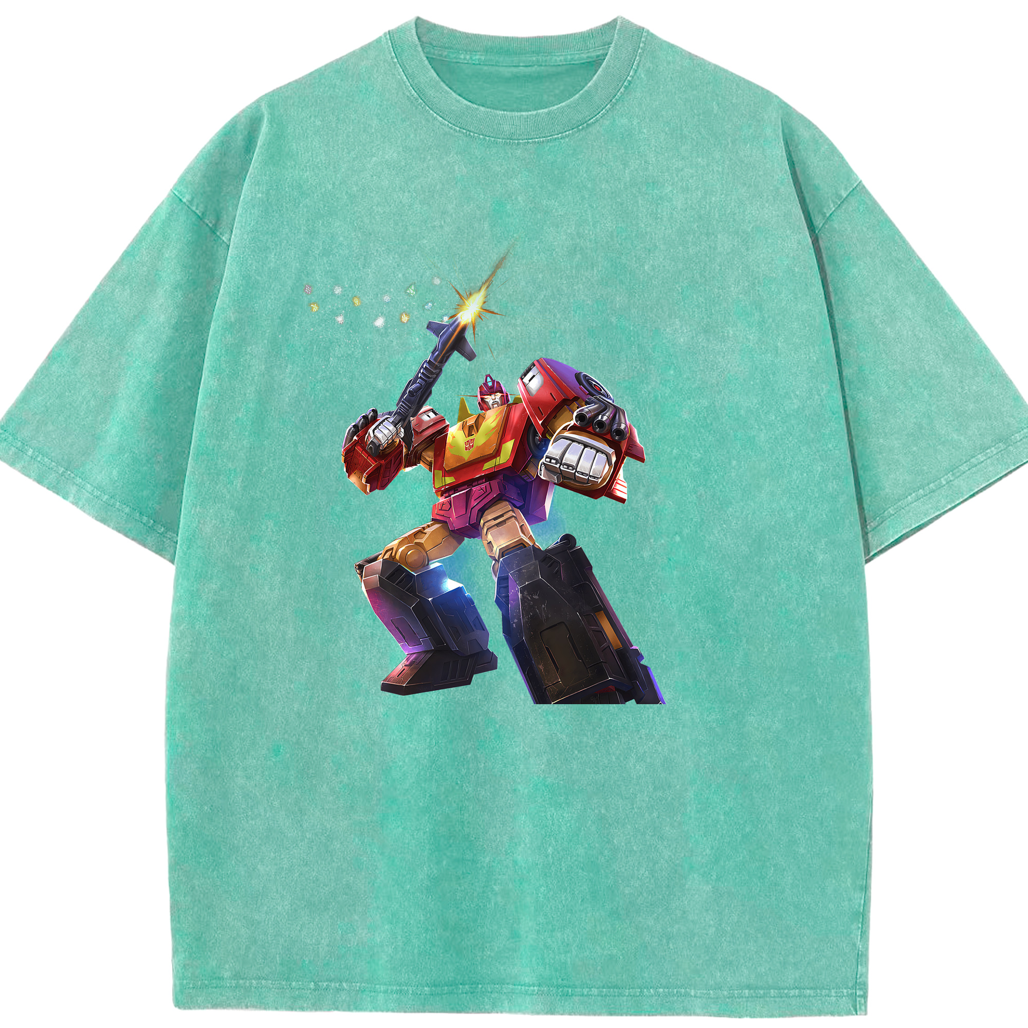 （画像用） Transformers トランスフォーマー 綿100% ヴィンテージ風 半袖Tシャツ（フロントプリント）